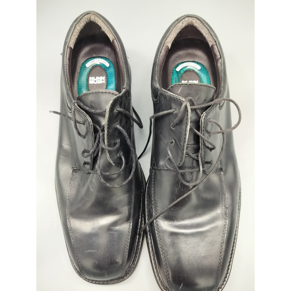 Nunn Bush Leather Dress Shoes 83364-01 Comfort Oxfords Black Mens 9.5M Formal - Picture 7 of 11